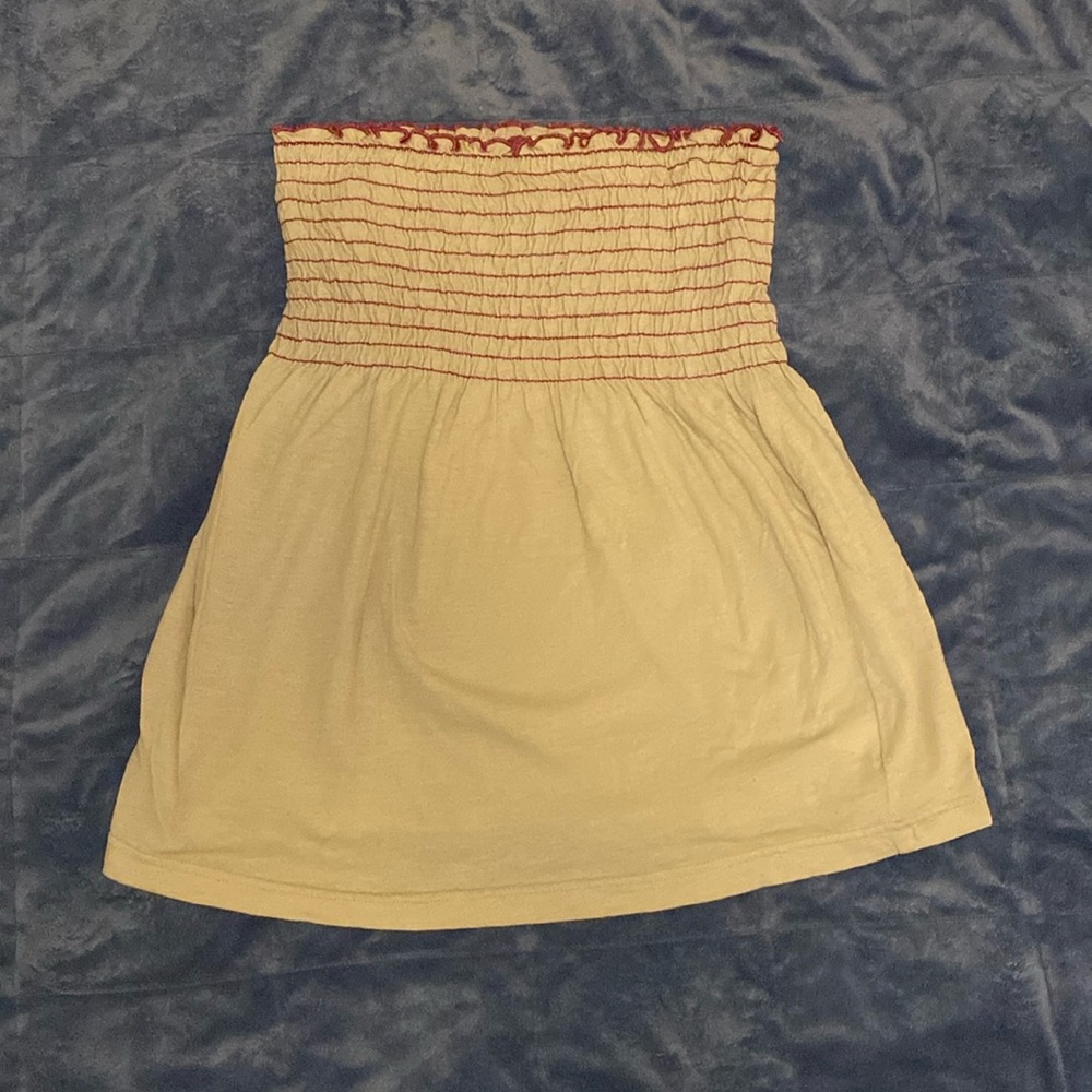 Smocked Strapless Tube Top